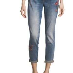 Driftwood Beau Embroidered Floral Jeans 30 x 27